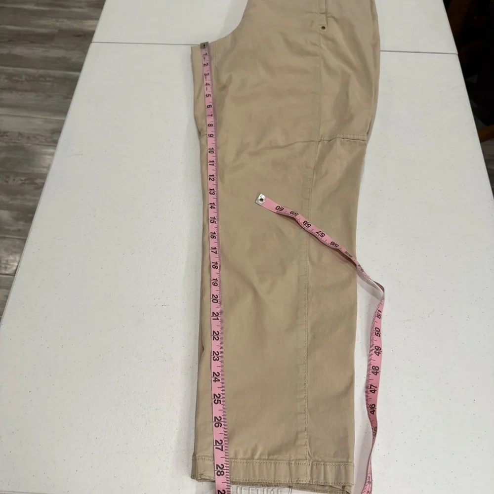 Chico’s Cotton Blend Long Pants Casual Zip Pockets Women’s Size 12 (Chico’s 2) - Picture 11 of 14